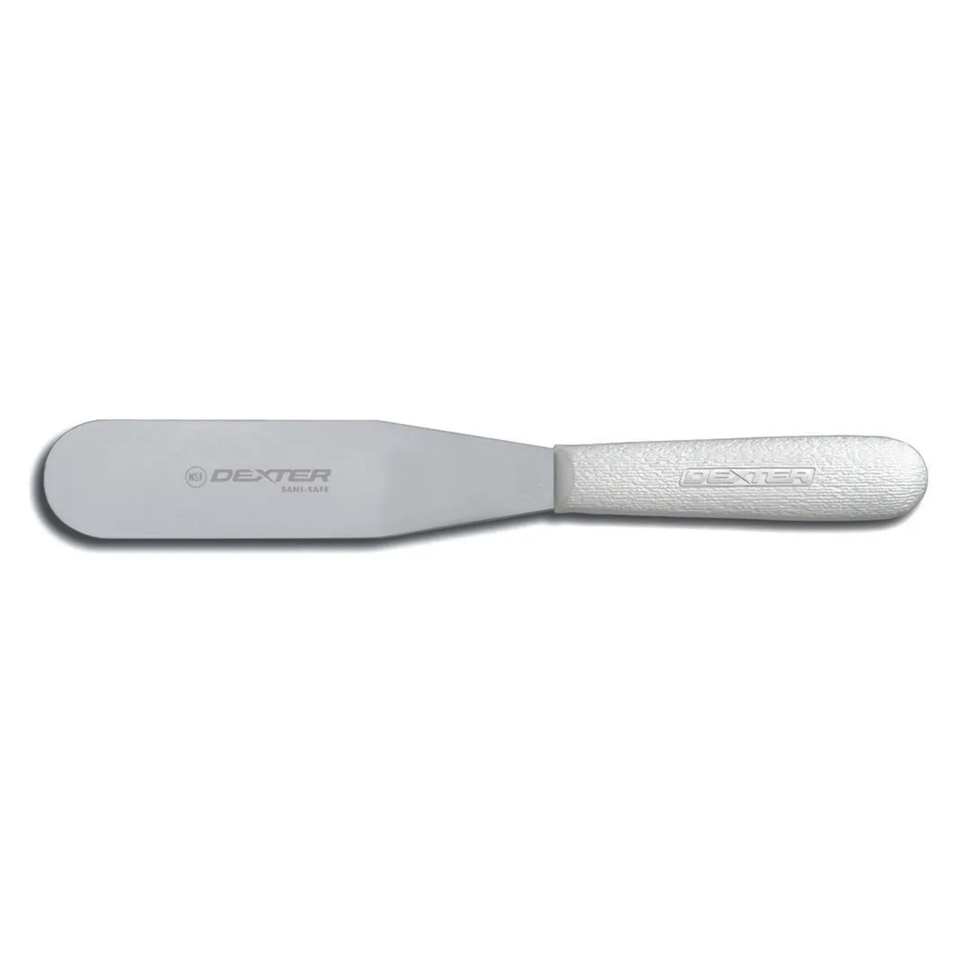 Dexter 19803 Sani‑Safe Frosting Spatula, 6½" Stainless Steel Blade, White PP Handle, NSF