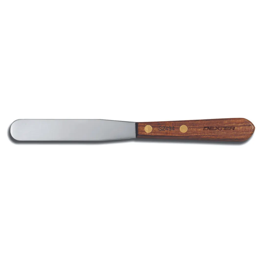 Dexter 19830 Baker's Spatula, 4" Stainless Steel Blade, Rosewood Brown Handle, 2‑6" Blade Length