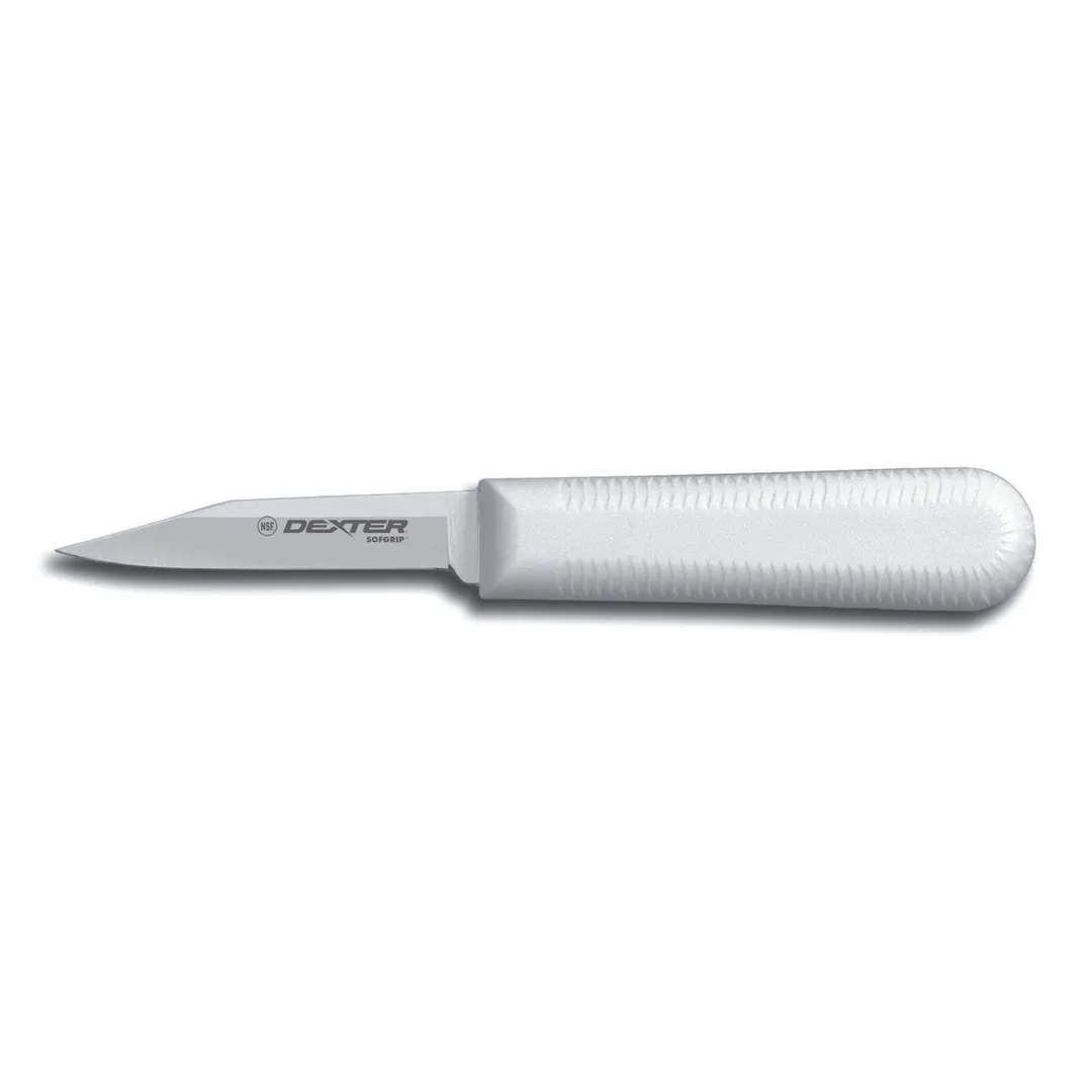 Dexter 24323 SofGrip Paring Knife 3-1/4" Clip Point Handle Carbon Steel Blade NSF Made in USA