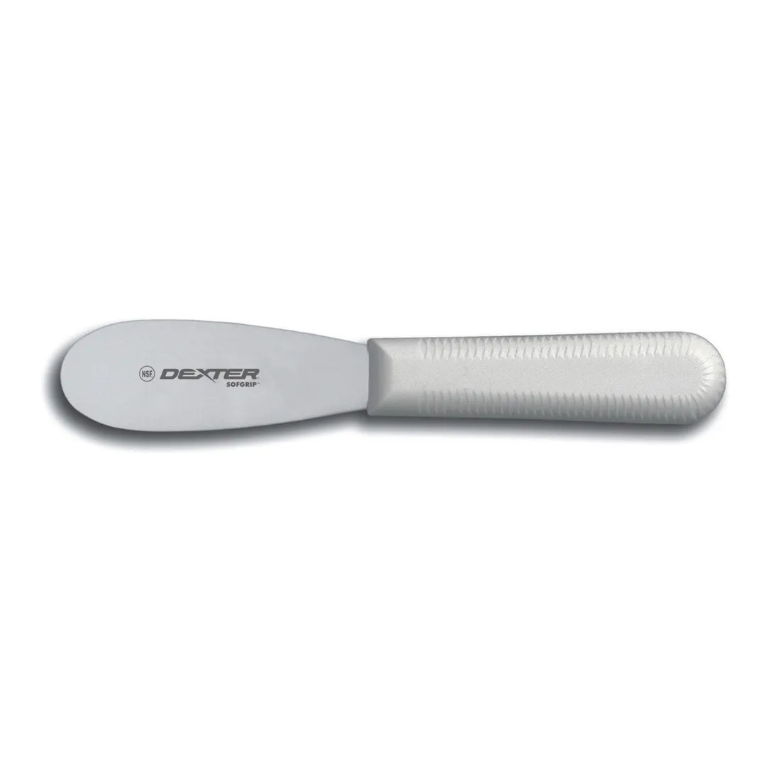 Dexter 24393 SofGrip Sandwich Spreader, 3-1/2" White Steel Blade, Non‑Slip Grip, NSF