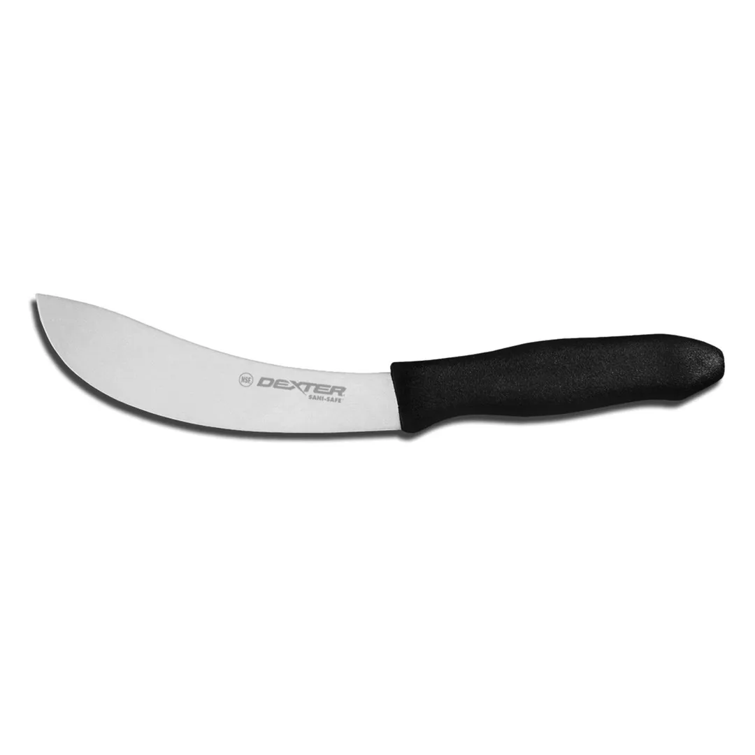 Dexter 26173 Sani-Safe Beef Skinner Knife, 6" Stamped, Steel, Black Plastic Handle, Stain-Free