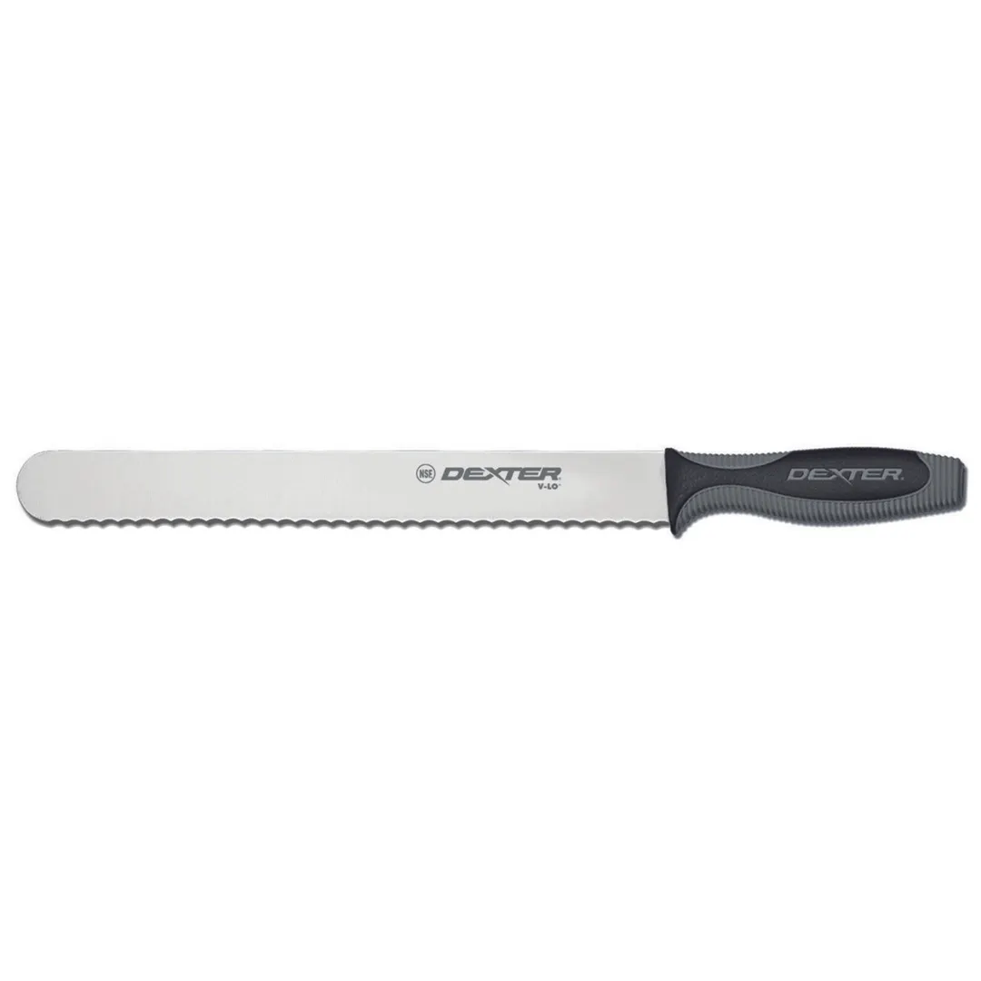 Dexter 29353 V‑Lo Roast Slicer Knife, 12" Multi‑Color Plastic Handle, DEXSTEEL Steel, NSF