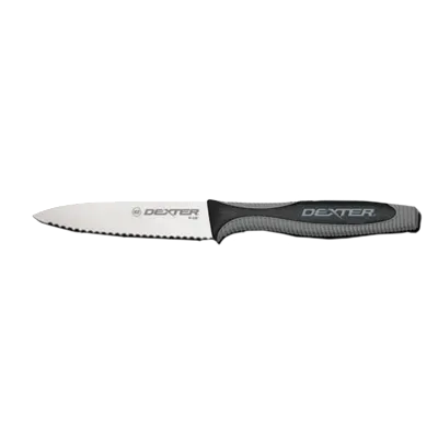 Dexter DEX-29483 3½" Paring Knife, High‑Carbon Steel Blade, Black/Gray Plastic Handle, USA Made