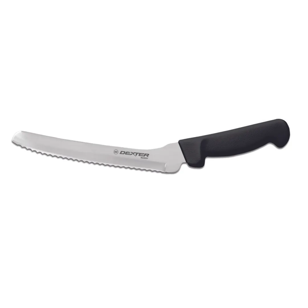 Dexter 31606B Sandwich Knife, 8" Blade, Stainless Steel, Black Polypropylene Handle, NSF
