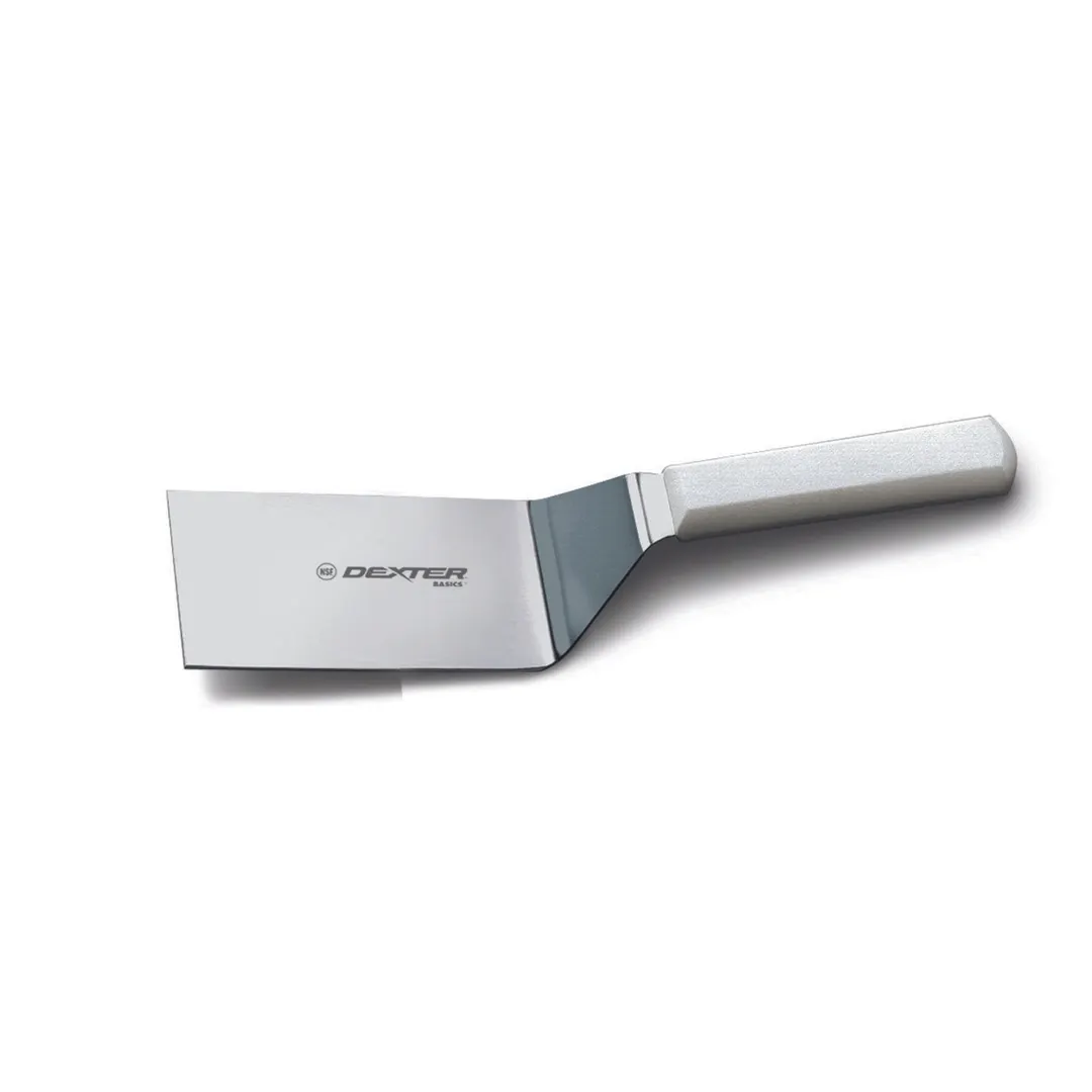 Dexter 31645 Stainless Steel Turner, 6" x 3" Offset Blade with Polypropylene Handle, NSF
