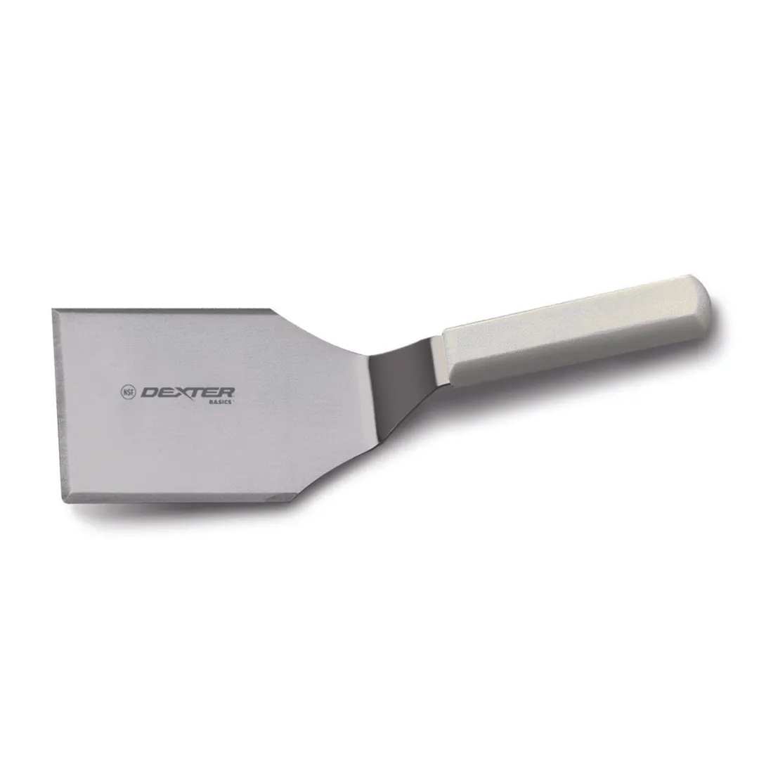 Dexter 31648 Stainless Steel Turner, 5" x 4" Offset Blade, Heavy, Poly Handle, NSF