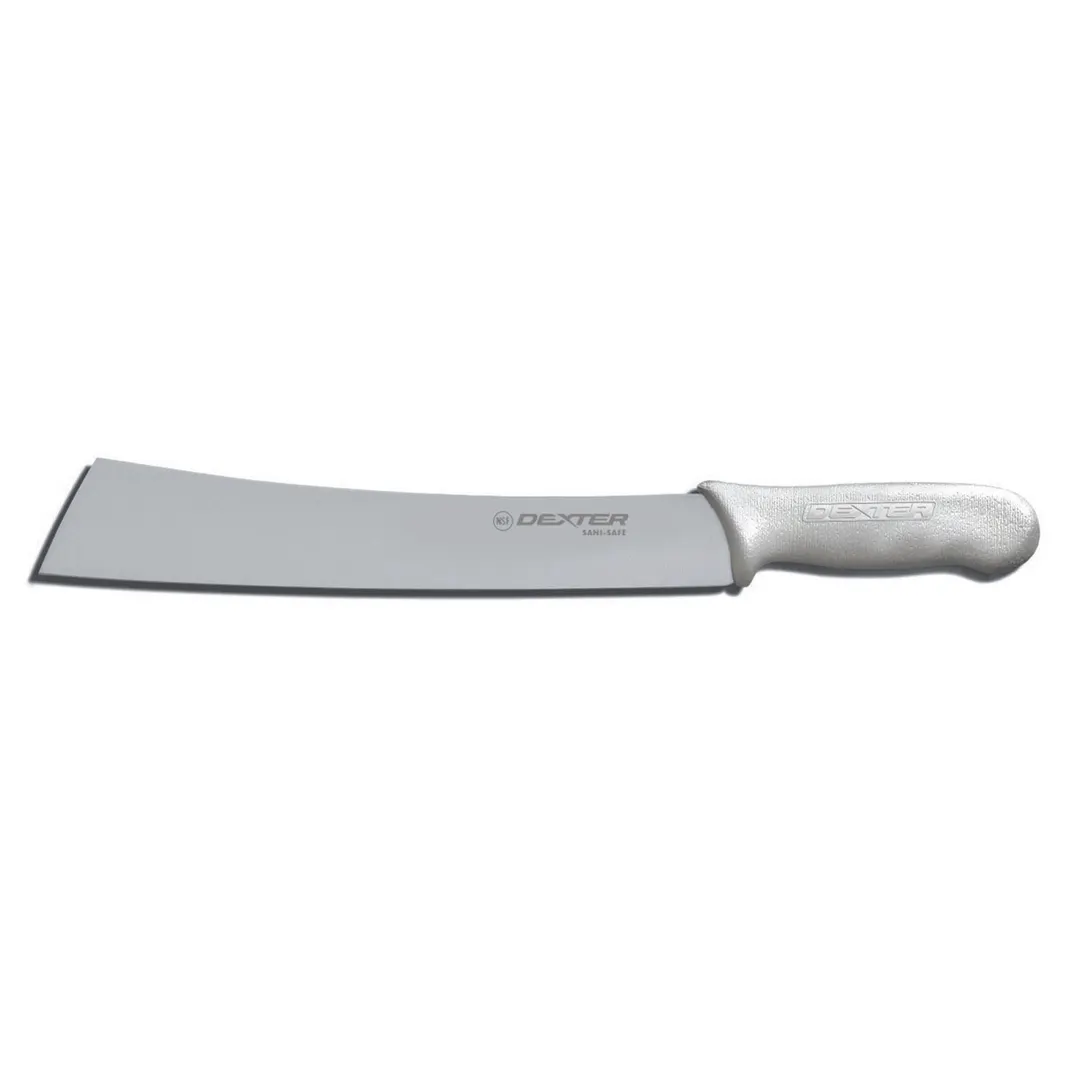 Dexter 4093 - Sani‑Safe Cheese Knife, 12" Carbon Steel Blade, White Polypropylene Handle