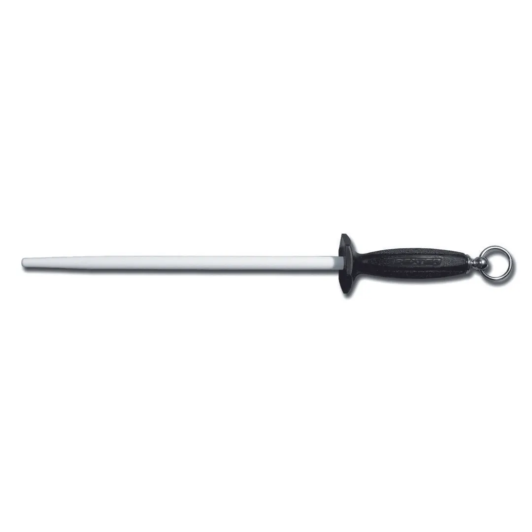 Dexter 7020 Traditional Ceramic Sharpener, 10" Ceramic Blade, Black Plastic Handle with Swivel Ring