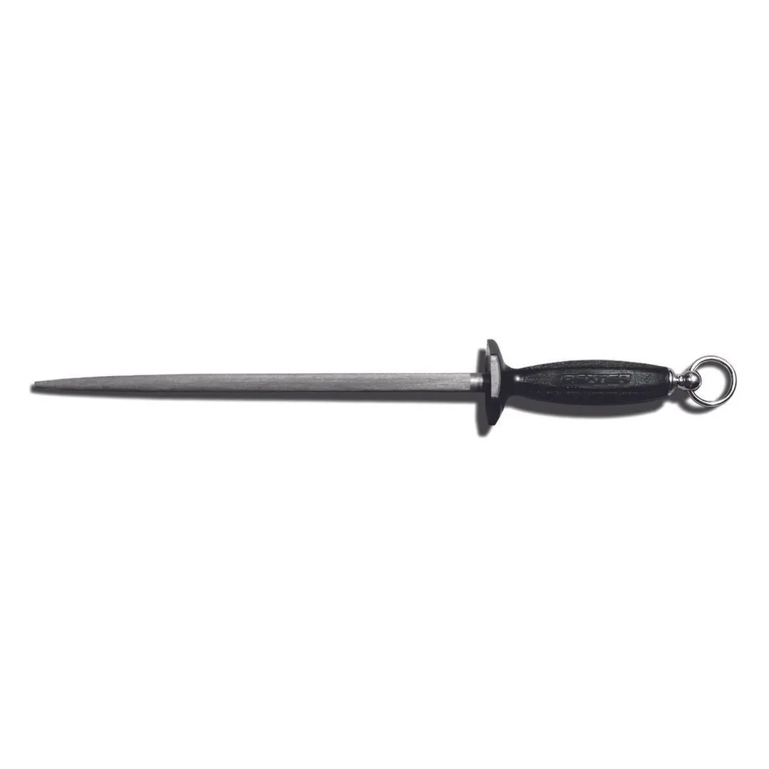 Dexter 7353 Chef Knife – 10" Butcher Steel, Black Polypropylene Guarded Handle, Made in USA