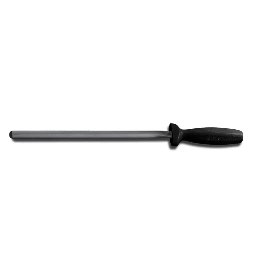 Dexter 7633B - 12" Sani‑Safe Diamond Sharpener, Non‑Slip Polypropylene Black Handle, Made in USA
