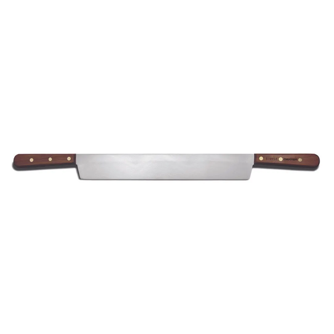 Dexter 9210 Cheese Knife 14" Double‑Handled High‑Carbon Stainless Steel Blade Rosewood Handle Stamped