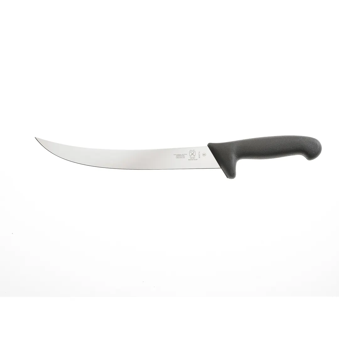 Mercer M13714 BPX Breaking Knife, 10" High-Carbon Stainless Steel Blade, Black Plastic Handle, NSF