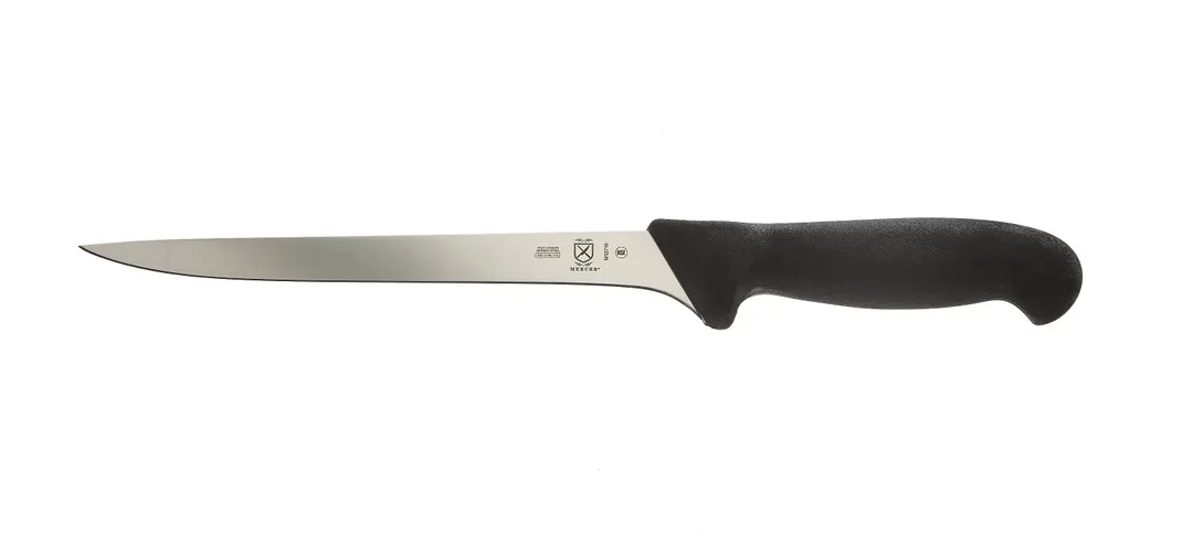 Mercer M13719 BPX Fillet Knife, 8.5" High‑Carbon Steel Blade, Glass‑Nylon Handle, NSF