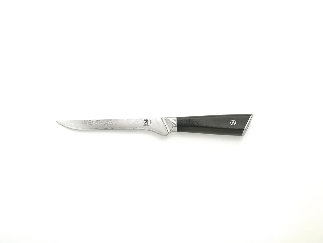 Mercer M13787 Boning Knife – 6" Damascus Blade, G10 Handle, HRC 62, Full Tang, High Carbon Steel