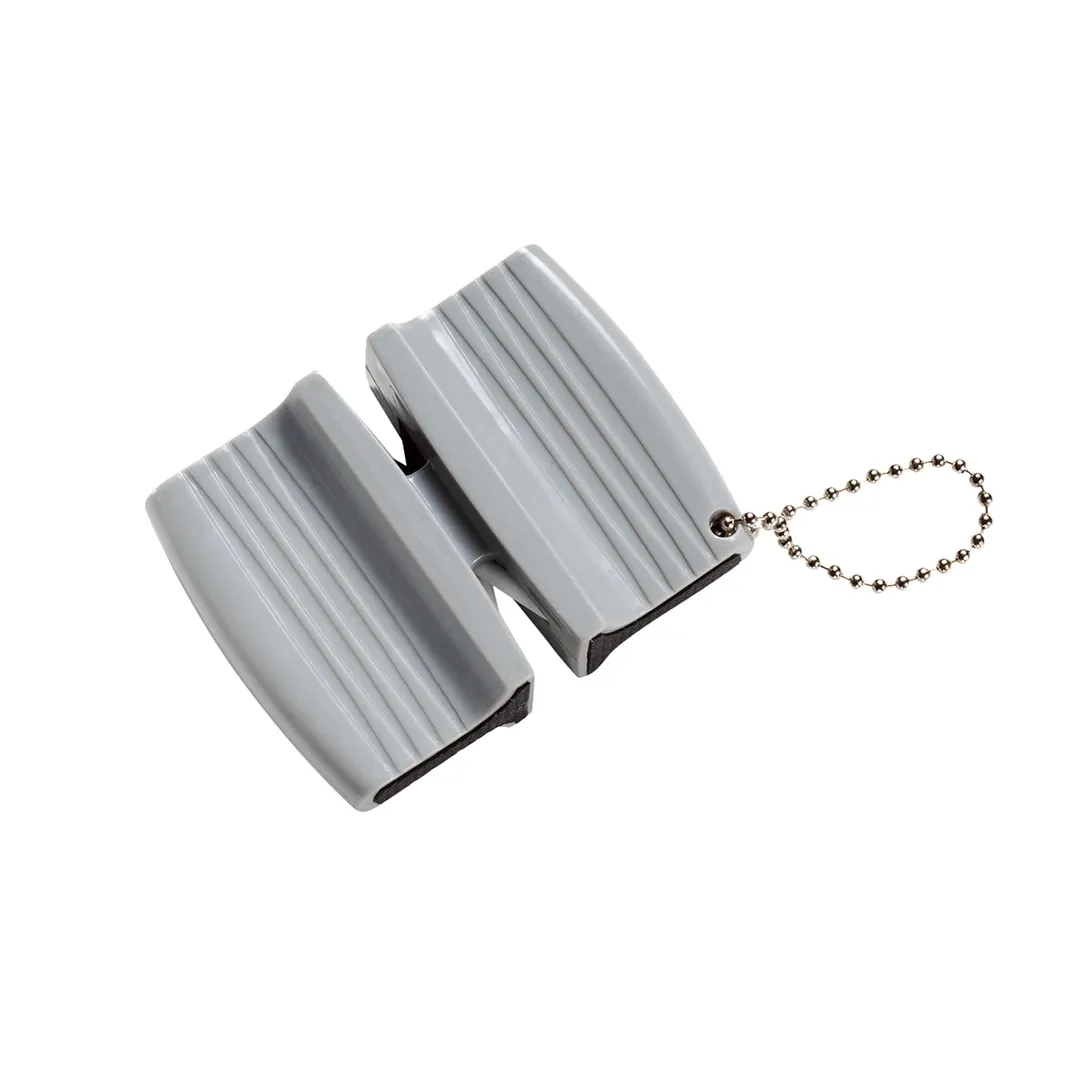 Mercer M15940 Keychain Dual Sharpener – Tungsten Steel & Ceramic Edge, Slip‑Res Body, Rubber Ends