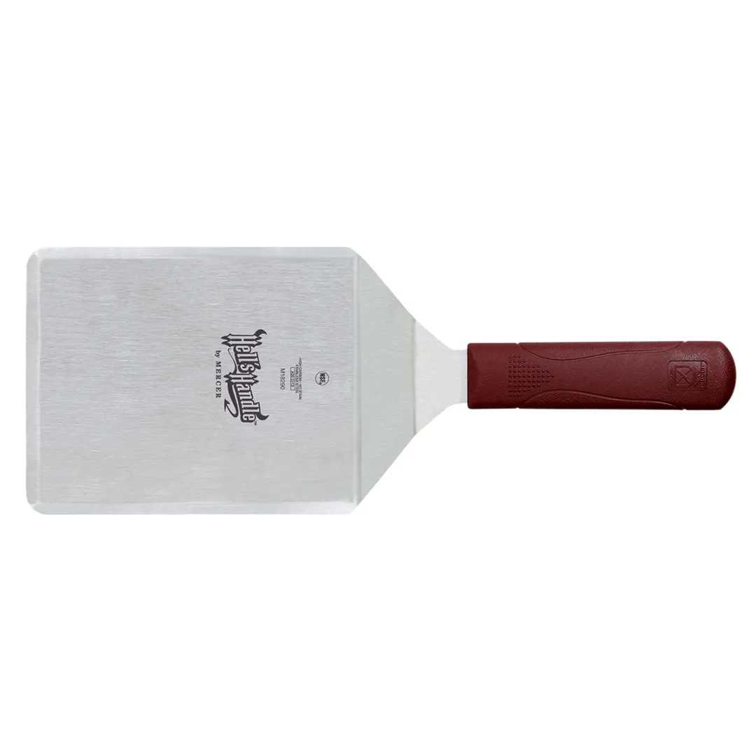 Mercer M18290 Hell's Handle Turner, 6" x 5" Blade, 13½", 450°F Plastic Handle Stainless Steel NSF