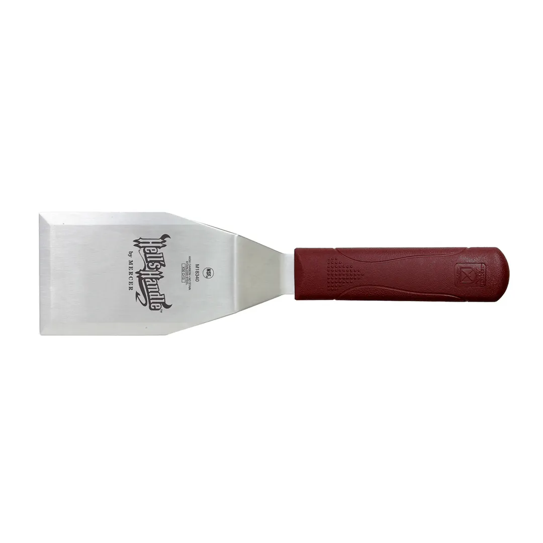 Mercer M18340 Hell’s Handle® Stainless Turner, 5" Blade, 450°F, Plastic Handle, NSF Certified