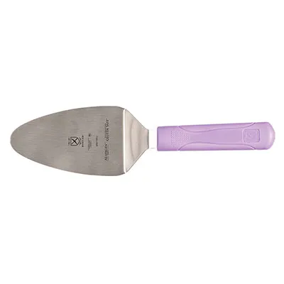 Mercer M18770PU Pie Server, 5" x 3" Steel Blade, 11" Length, Purple Plastic Handle, Smooth Edge, NSF