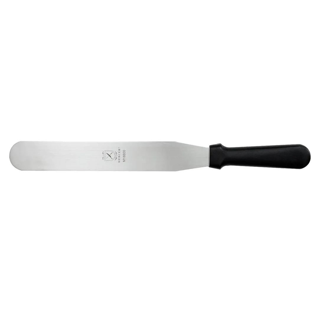 Mercer M18800P Spatula - 10" Blade, 1½" Wide, Steel Blade, Black Handle, NSF, Dishwasher Safe