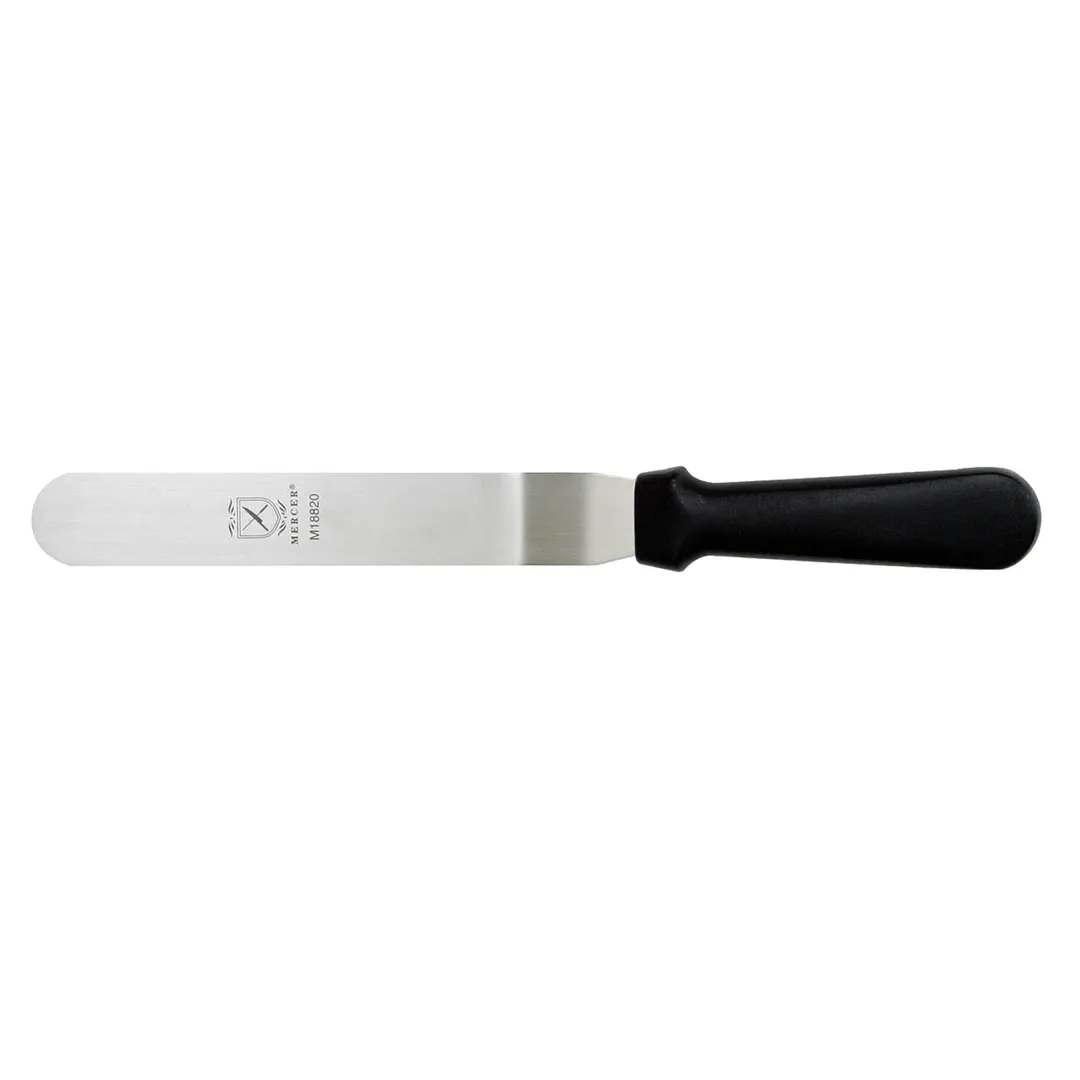 Mercer M18880 Offset Spatula, 10" Blade x 15" Overall, Stainless Blade, Black Handle, NSF