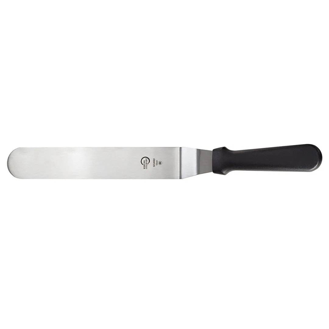 Mercer M18880P - Offset Stainless Steel Turner, 10" Blade x 1-1/2" Width, 15", Black Handle, NSF