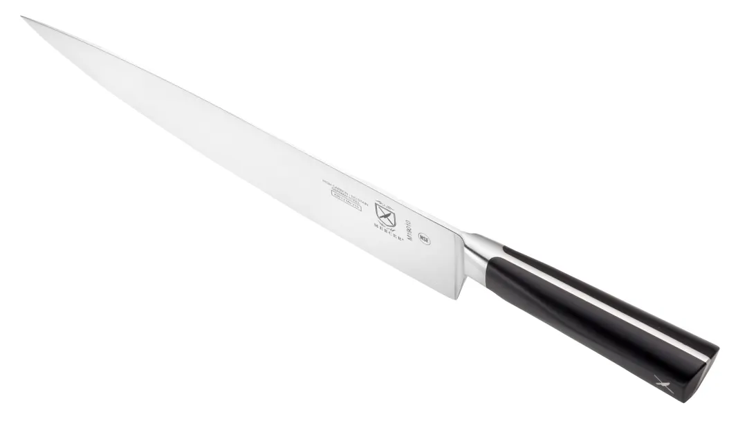 Mercer M19010 ZüM Chef Knife – 10" Forged High‑Carbon Steel Blade, Black POM Handle, NSF