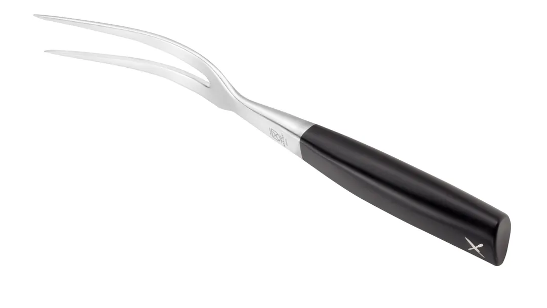 Mercer M19015 ZüM Carving Fork, 6¼" Blade, 10½" Length, Carbon Steel, POM Handle, NSF