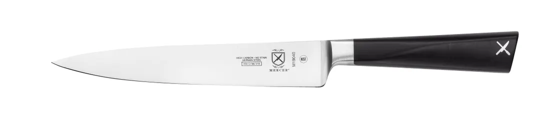 Mercer M19040 ZüM Fillet Knife - 7" Forged Carbon Steel Blade, Black POM Handle, NSF