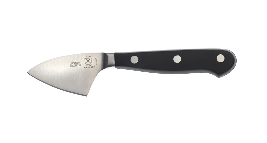 Mercer M23607 - Renaissance 2 3/4" Parmesan Cheese Knife, High‑Carbon German Steel Blade, POM Handle