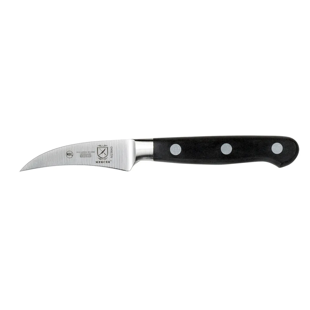 Mercer M23640 Renaissance Paring Knife, 2.5" Forged Carbon Steel Blade, Delrin Handle, Turné, NSF