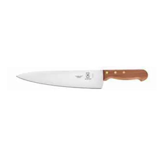 Mercer M26040 Praxis Chef Knife – 8" Stamped Blade, Wood Handle, 3 Brass Rivets, 7‑9" Length