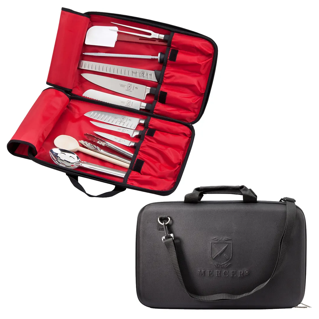 Mercer M30602M KnifePack Plus Hard Case, 11‑Pocket, Carrying Handle, Fold‑Flat for Backpack