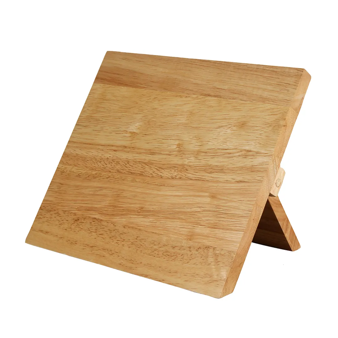 Mercer M30720BM Magnetic Knife Holder - 9-1/2" W x 3/4" D x 8-5/8" H Bamboo Board Stand, Feet, Strip