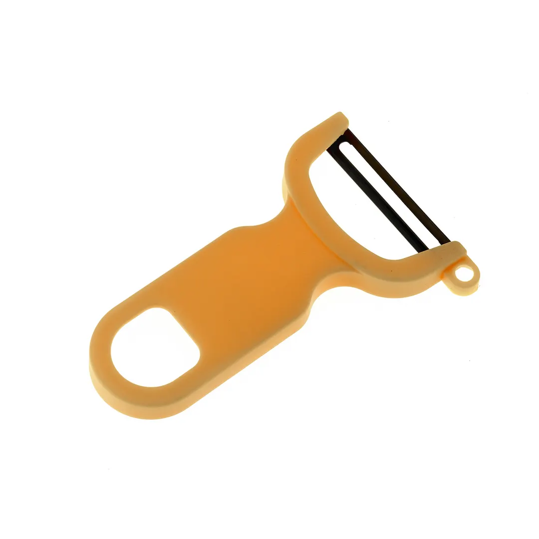 Mercer M33071YLB - Y-Peeler Vegetable Peeler, 4" Swivel Blade, High‑Carbon Steel, Yellow Handle