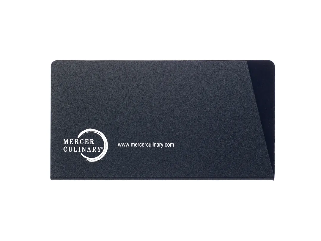 Mercer M33139P Wide Blade Knife Guard, 8.5" x 4.5" Felt‑Lined ABS Plastic, Black