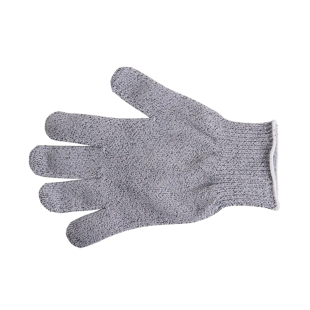 Mercer M33412L Cut Resistant Glove – Large, Gray‑White Cuff, 10‑Gauge Fiber, ANSI A7, Made in USA
