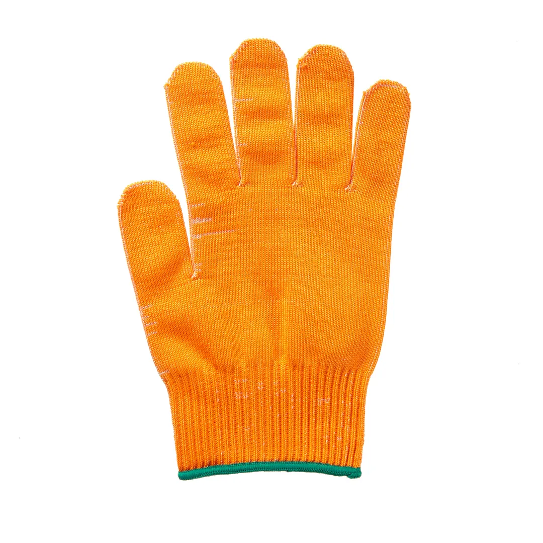 Mercer M33415ORM Cut‑Resistant Glove – Medium 13 Gauge HDPE Orange/Green Cuff Washable ANSI A4