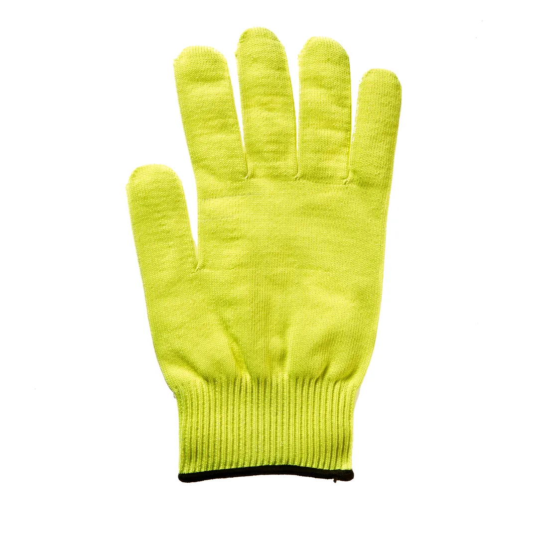 Mercer M33415YL1X Cut Resistant Glove – XL Yellow/Black Cuff, 13‑Gauge Poly, A4, FDA Approved