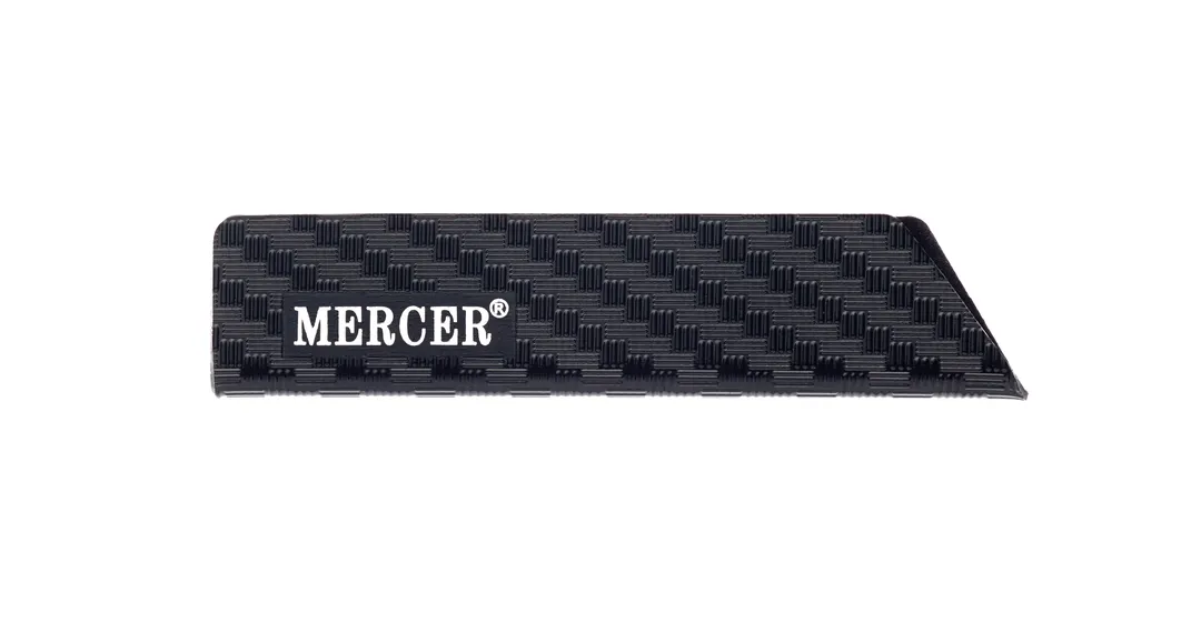 Mercer M33510P Knife Guard - 4" x 1" Felt‑Lined ABS Plastic, Black Blade Cover