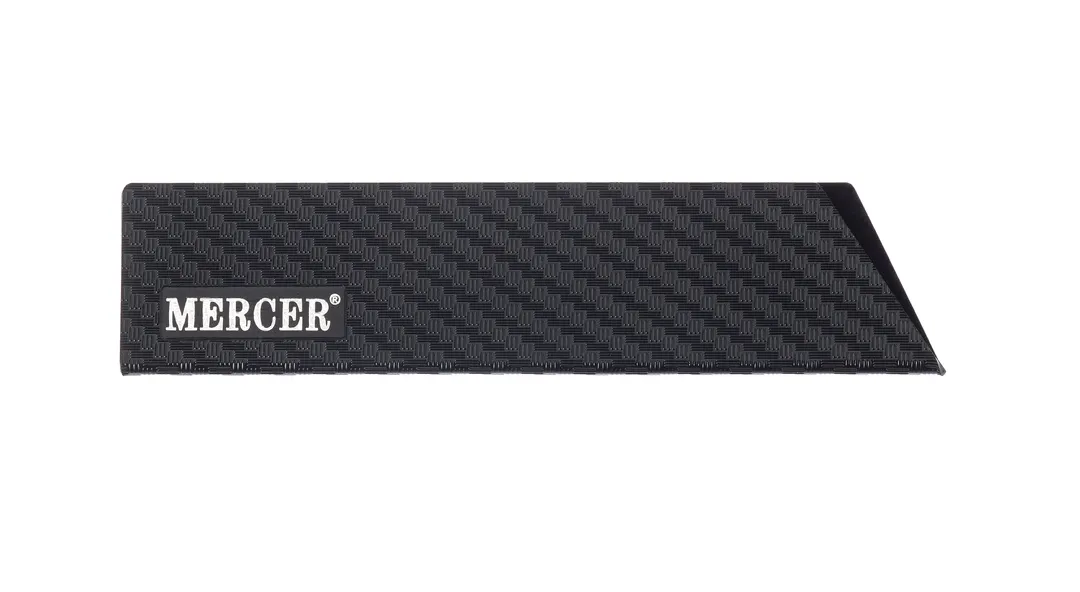 Mercer M33515P Knife Guard – 8" x 2" Felt‑Lined ABS Plastic Blade Cover, Black