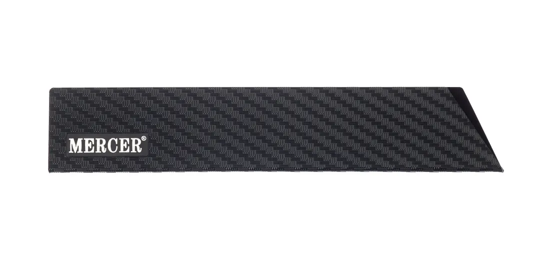 Mercer M33516P Knife Guard - 10" x 2" Felt‑Lined ABS Plastic Blade Cover, Black