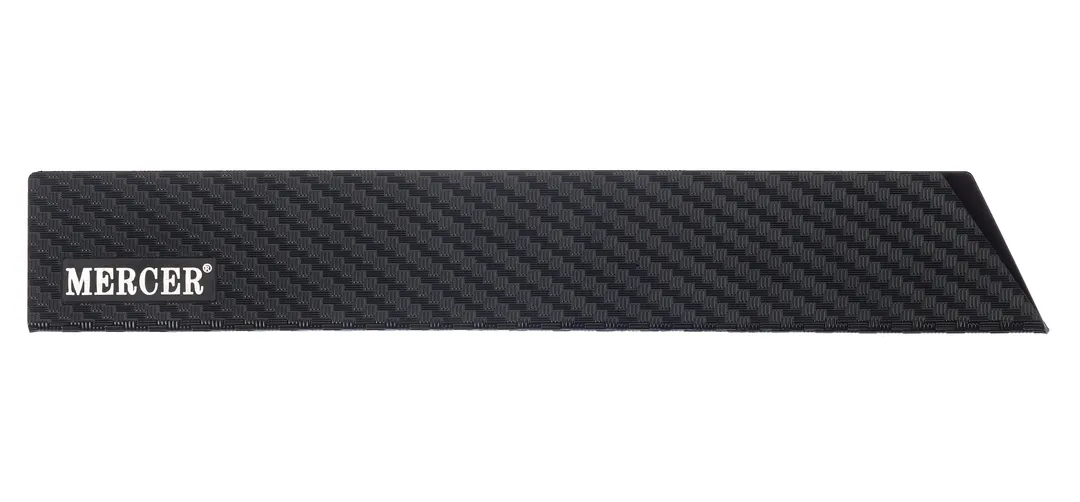 Mercer M33517P Knife Guard, 12" x 2" Felt-Lined ABS Plastic Blade Cover, Black