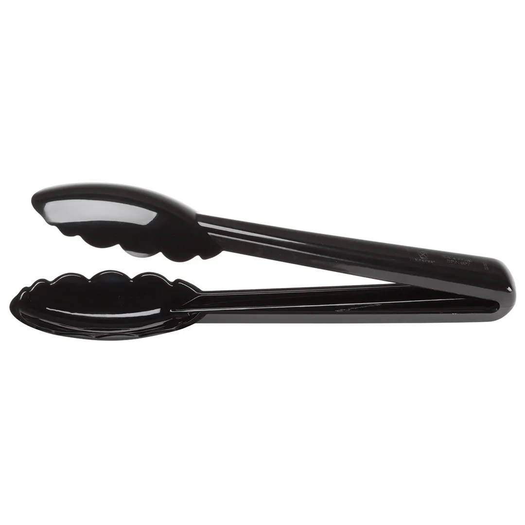 Mercer M35100BK - Hell’s Tools Utility Tongs, 9½" Length, 7‑9" Grip, Nylon, Black, NSF, 430°F Max