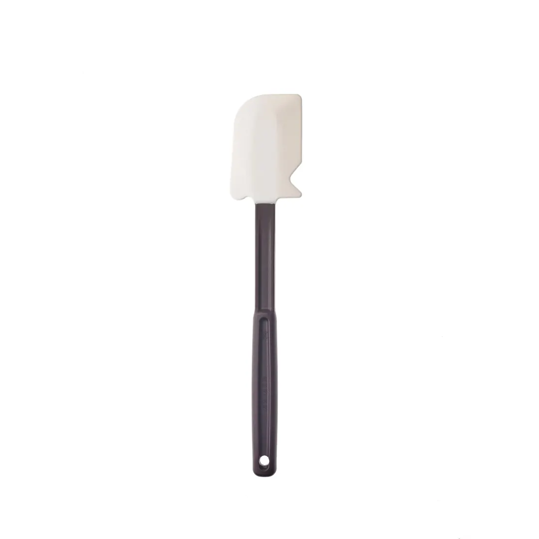 Mercer M35113 Blade Scraper, 14" White Silicone Blade 500°F, Brick Red Nylon Handle, Kick Stand, NSF