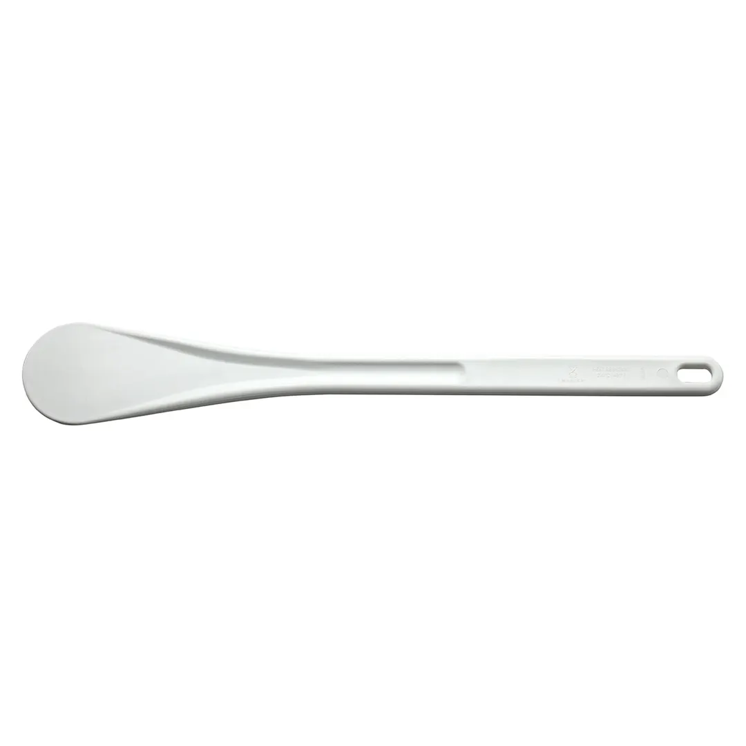 Mercer M35123 Spoonula, 15.75" Nylon Blade, White Handle, Impact‑Resist 430°F, NSF‑Certified Utensil