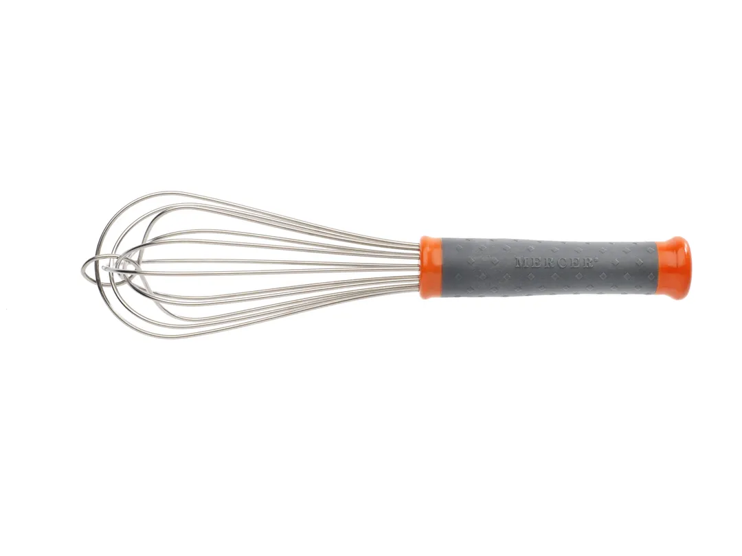 Mercer M35210 French Whip 10" 18‑8 Steel Wire, NSF, High‑Temp Nylon Handle With Color‑Coded Ends