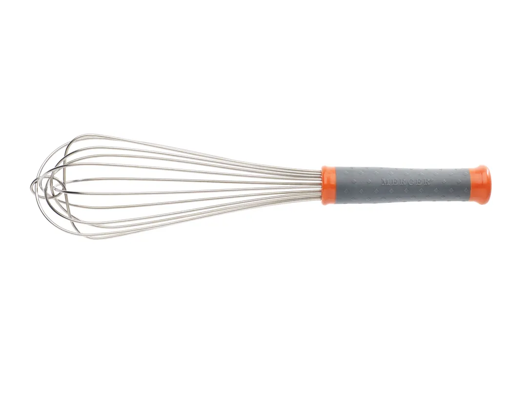 Mercer M35211 - 12" French Whisk, 18-8 Stainless Steel Wire, Nylon Handle With Color‑Coded, NSF Loop