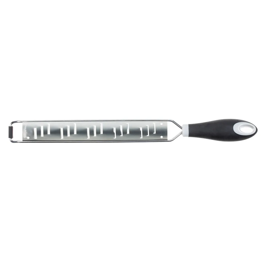 Mercer M35403 Manual Grater, 13"+ Overall, Stainless Steel Blade, Plastic Santoprene Handles