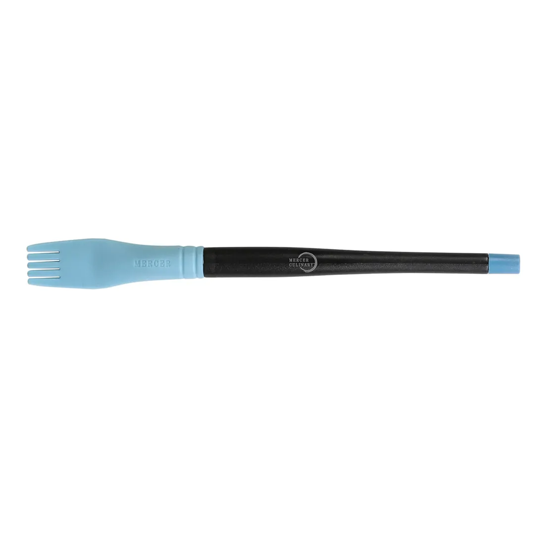 Mercer M35602 Silicone Brush Comb, 7-5/8" Length, 3/4" Head, Color‑Coded Handle, Dishwasher Safe