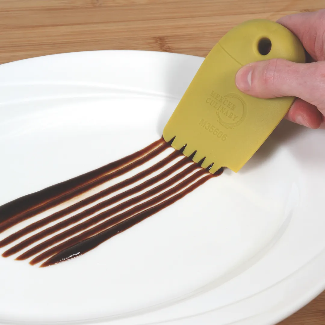Mercer M35606 Silicone Wedge, 3/4" x 2-1/2", Heat-Resistant to 480°F, Color-Coded, Dishwasher Safe